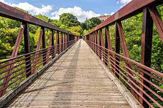 Walking Bridge over the James River in Richmond Va.