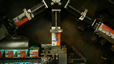 Production line, packing food