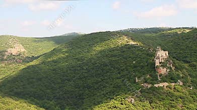 Montfort (Shtarkenberg) is a ruined crusader castle . Israel.