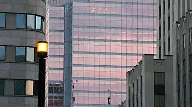 Modern city buildings