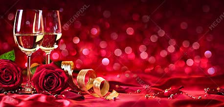 Romantic Celebration Of Valentines Day