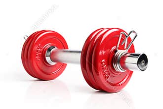Red dumbbell