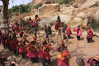 Dogon dance funeral masquerade