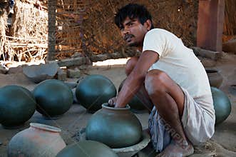 Pots factory worker