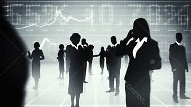 Business people animation