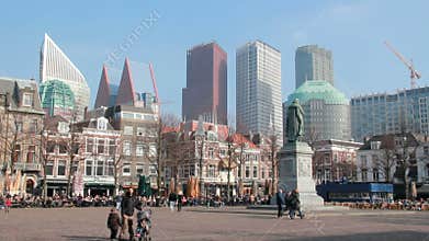 Town square of The Hague, Holland