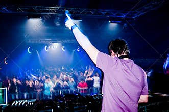 Dj at the concert