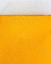 A dewy beer glass texture