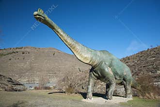 Side of great dinosaur