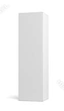 Blank box isolated over white background