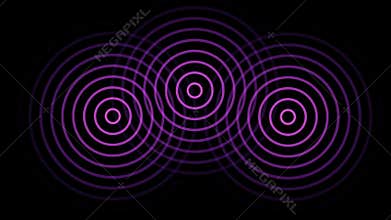 3 circles or radio waves radiating out from the center