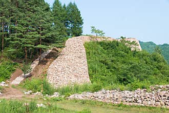Wandu Mountain City in Ji'an, Jilin, China. It is part of UNESCO World Heritage Site.