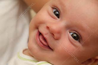 Happy baby face
