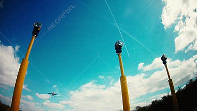 Airplane taking off
