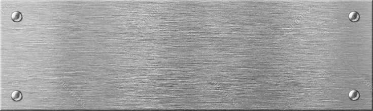 Narrow steel metal plate with rivets