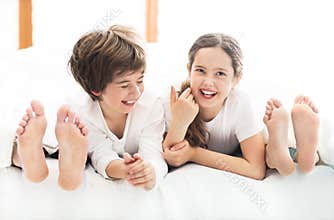 Kids in parents' bed