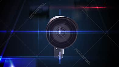 CCTV cameras over a busy road