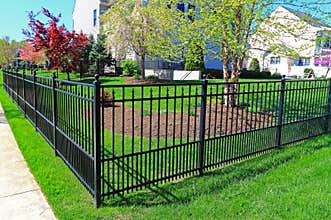 Black Metal Fence