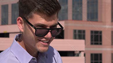 Man Wearing Sunglasses