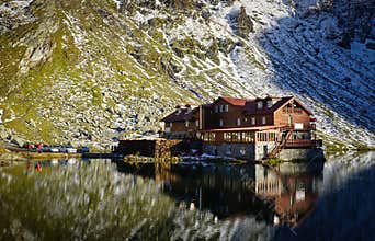Balea Lake mountain hut