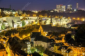 Luxembourg city old and new