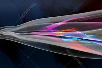 Blue abstract background technology real time