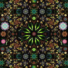 Colored decorative mandala background