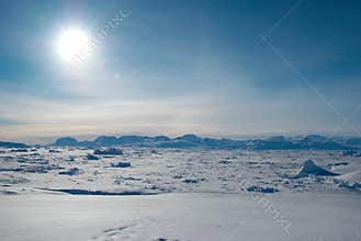 Ice field in Greenland