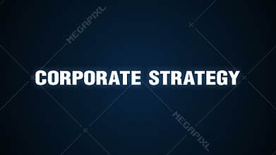 Branding, Solution, Customers, Campaign, Success, Text animation ' CORPORATE STRATEGY'
