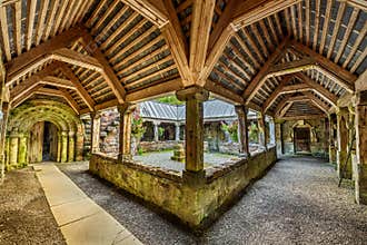 St Conanâ€™s Kirk located on the banks of Loch Awe, Scotland