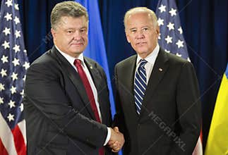 Petro Poroshenko and Joe Biden