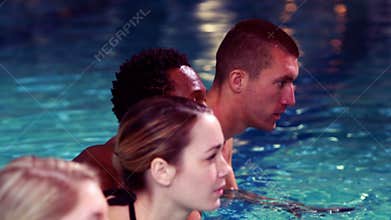 Fit group cycling in the pool