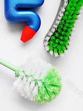 Scrubbing cleaning brushes