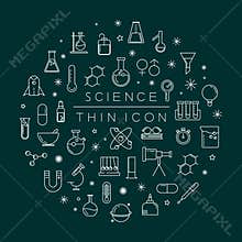 Set of science icons