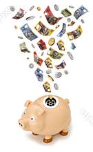 Australian Money Piggy Bank Tax