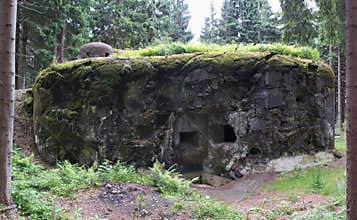 One of fortresses from World War II in Orlicke hory mountains