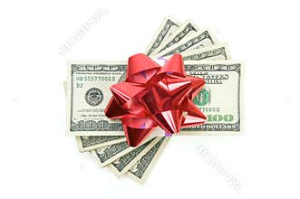 Stack of Money with Bow