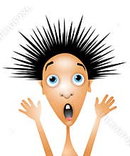 Scared Little Boy Cartoon