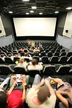 People in a cinema