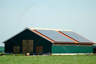 Barn with solar cells