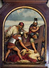9th Stations of the Cross, Jesus falls the third time