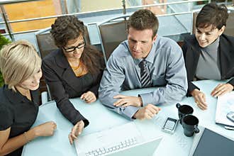 Business people meeting outdoor