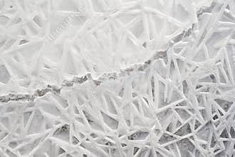 Geometrical Ice Patterns
