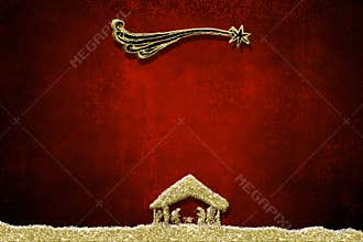Christmas Nativity Scene greetings cards