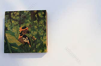 Indian 1970 Old Antique vintage Very rare customised Safety matchbox WIMCO brand with matches on white on Indian traditional music