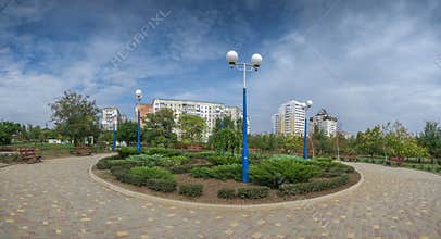 Seaside Park in Yuzhny city, Ukraine