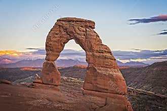 Delicate Sunset in Utah USA