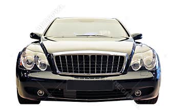 German Luxury Car Front View Cutout