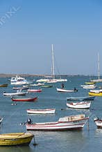 Anchored fishing boats Boa Vista