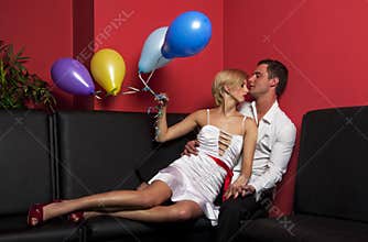 Pair with balloons 1